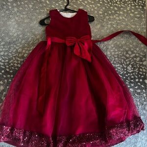 Red  deep red girls  formal perfect for Christmas festivities 🎅
